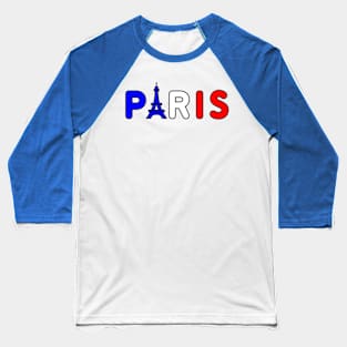 Paris color of France Baseball T-Shirt